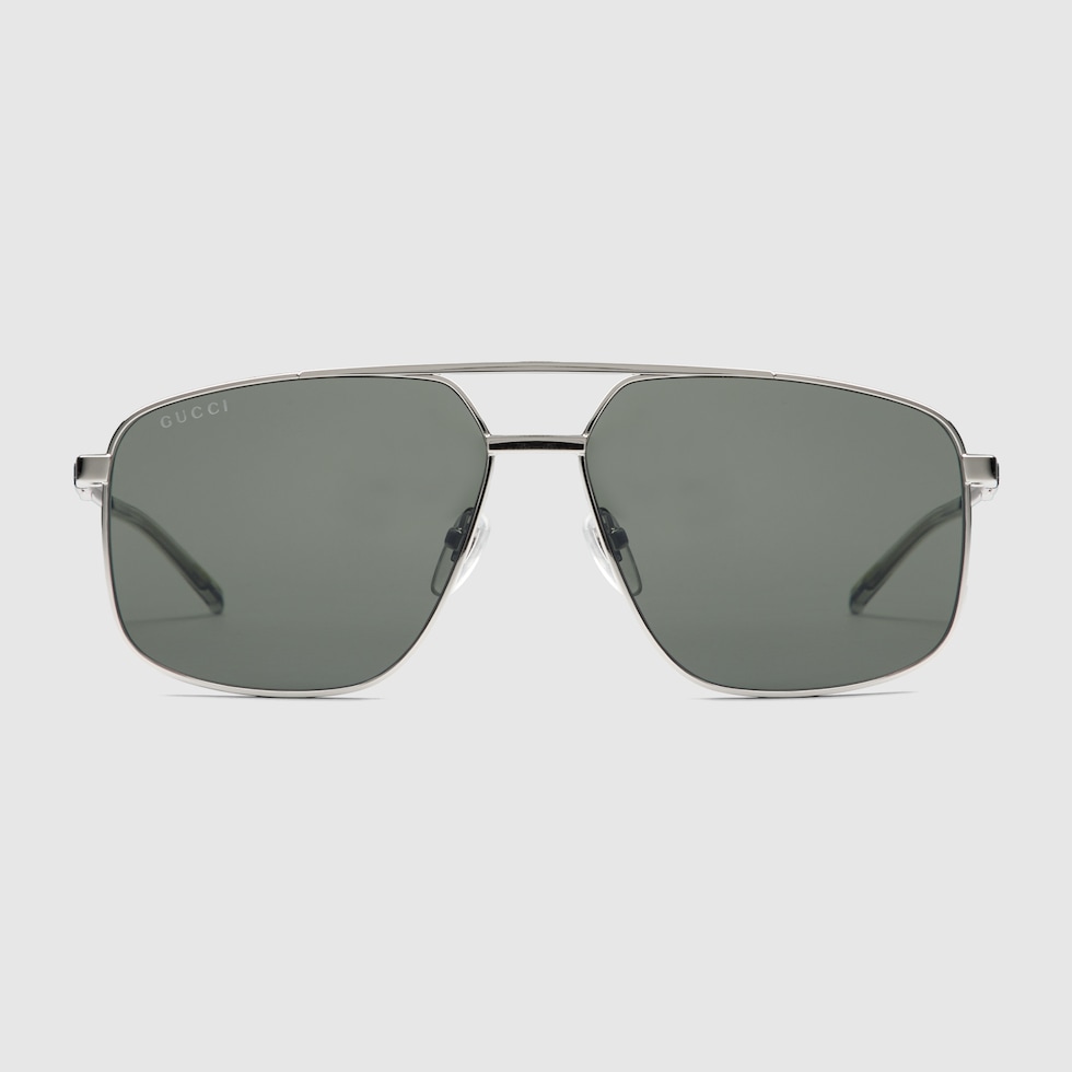 Navigator frame sunglasses in silver GUCCI Canada
