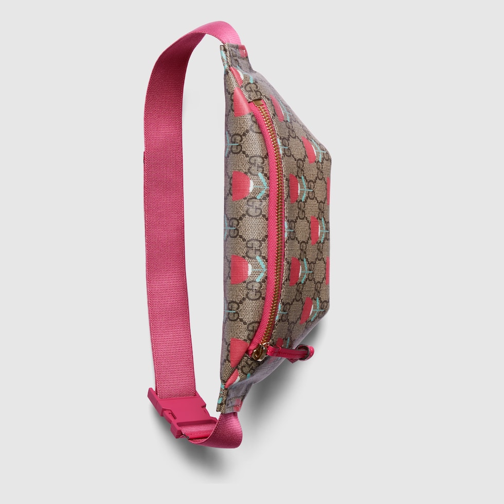 キム・スンヨン GG プリント ベルトバッグ ・ベージュ&エボニー キム・スンヨン GG プリント ベルトバッグ ・ベージュ&エボニー