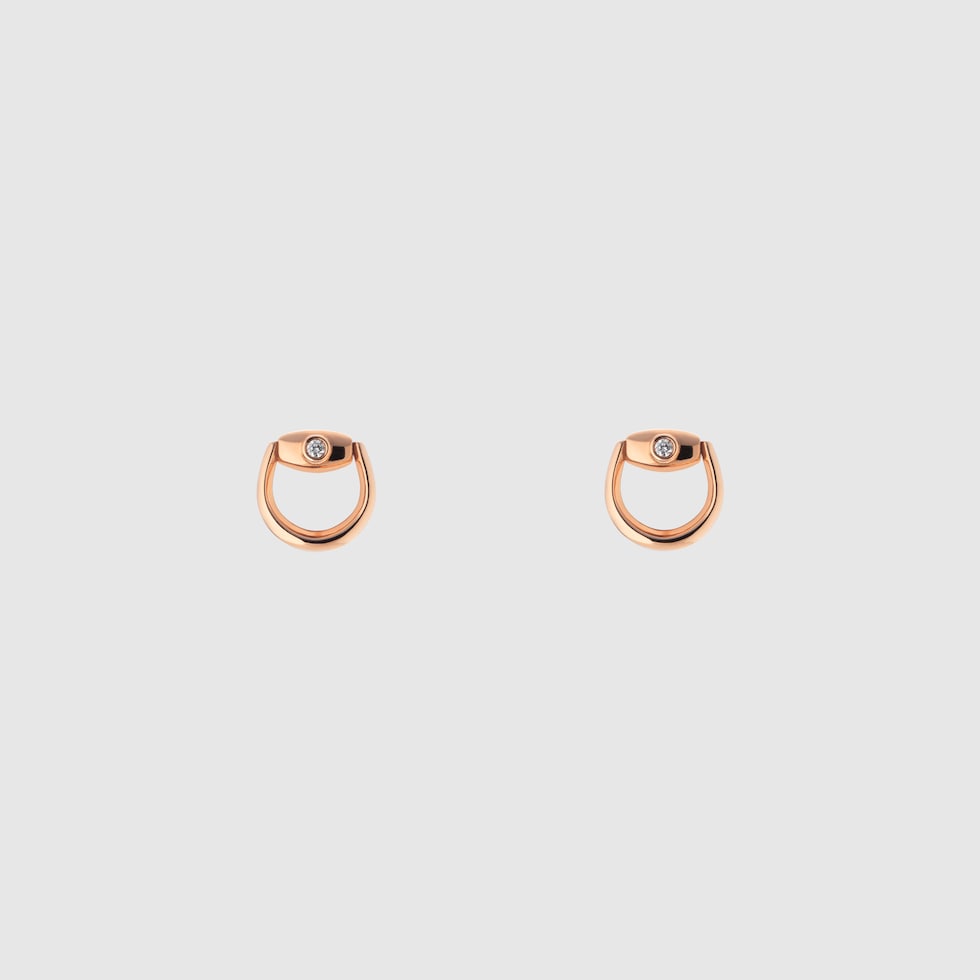 25新作 グッチ ホースビット 18K ダイヤモンド ドロップピアス グッチ ホースビット〕18K ダイヤモンド ドロップピアス18K
