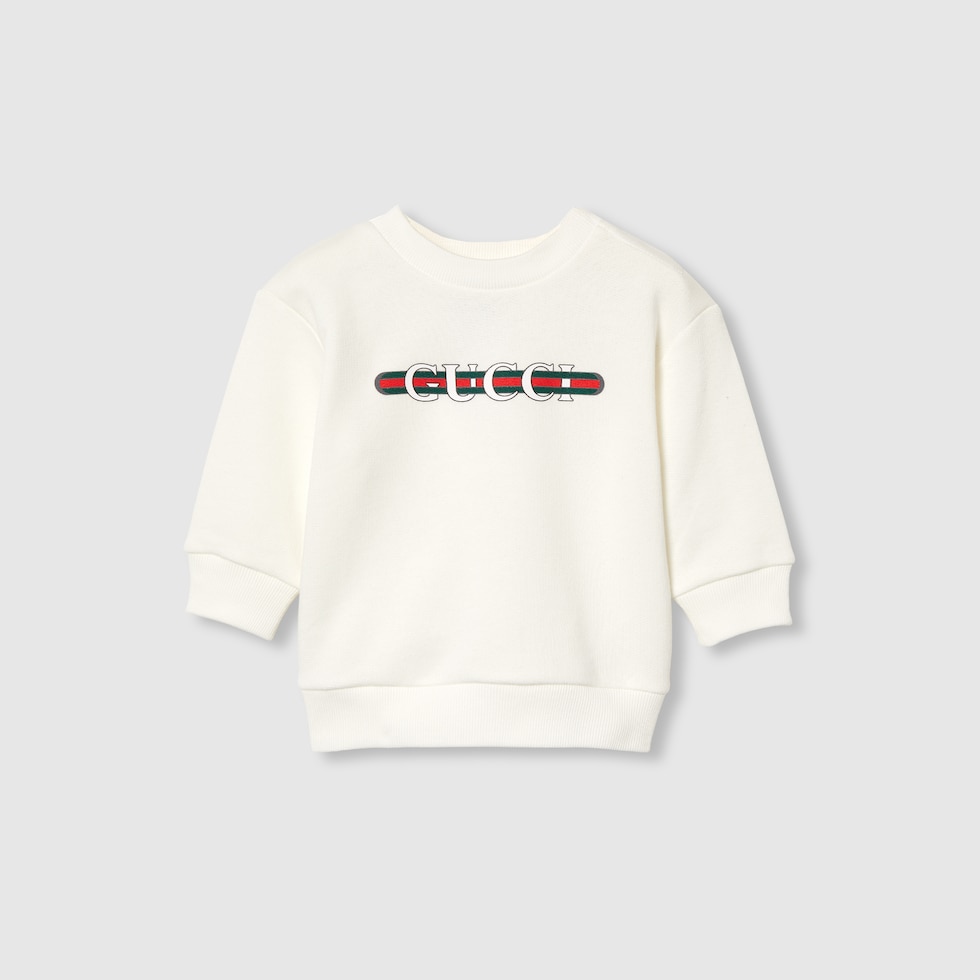 チルドレンズ〕プリント コットン Tシャツホワイト | GUCCI公式