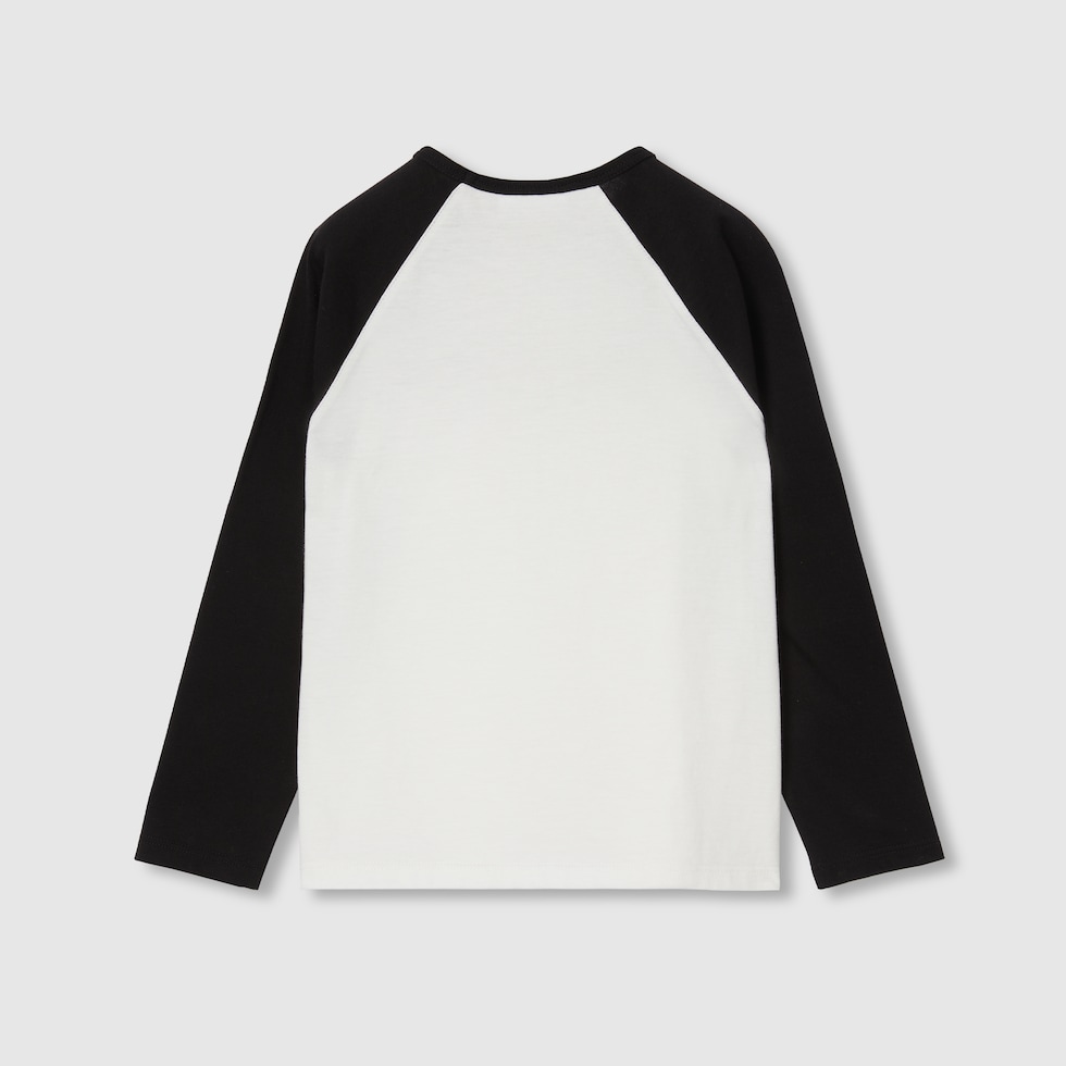 GUCCI キッズ ストライプ Tシャツ GG柄 4T チルドレンズ〕ウェブ ストライプ コットン Tシャツホワイト