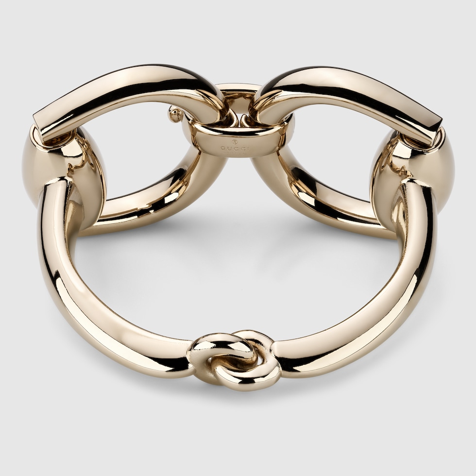 激安の metal gold-toned light in bracelet Horsebit Single | US GUCCI® ロッド