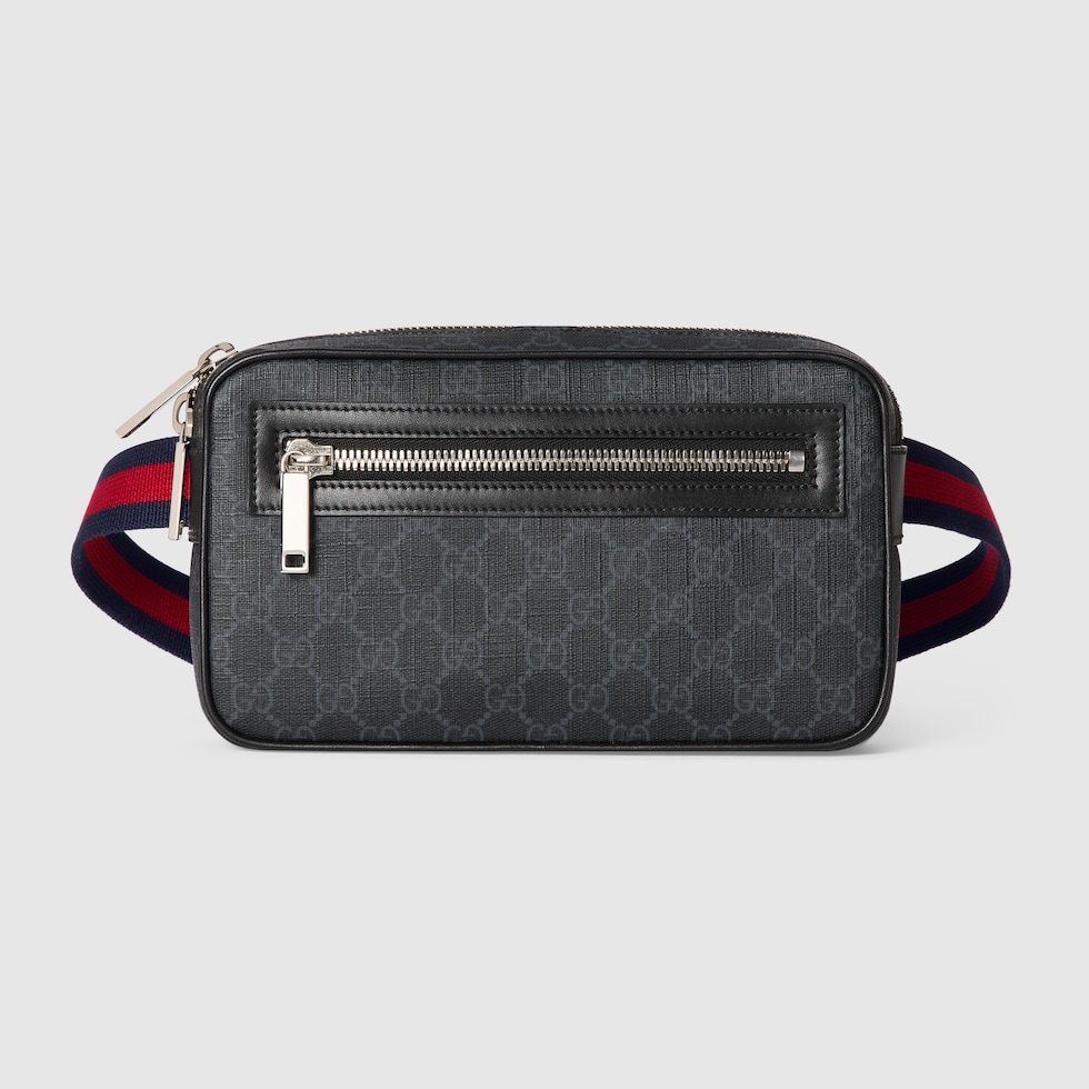 GUCCI GGロゴ ベルト オレンジと黒 レザー 保存袋付き