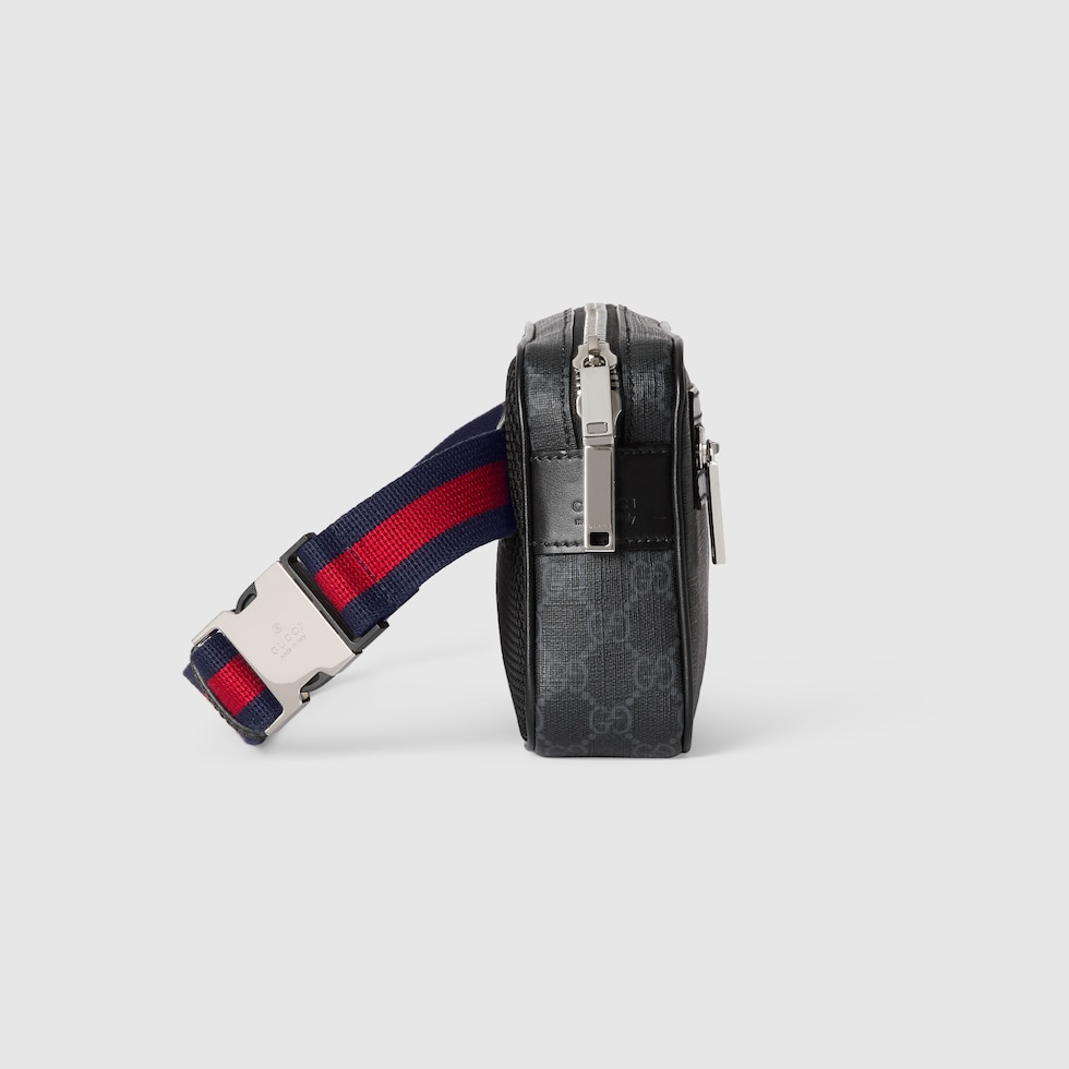 GG Black small belt bag in black GG Supreme | GUCCI® FI