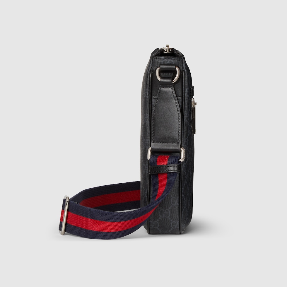 GG Black small messenger bag in black GG Supreme | GUCCI® US