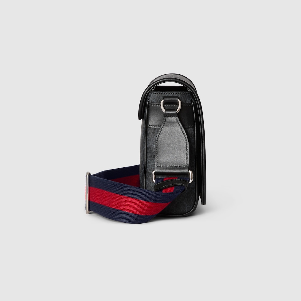 GUCCI ボディバッグ ブラック　ショルダー　最終値下げ GG ブラック〕スモール ショルダーバッグ ・ブラック GG