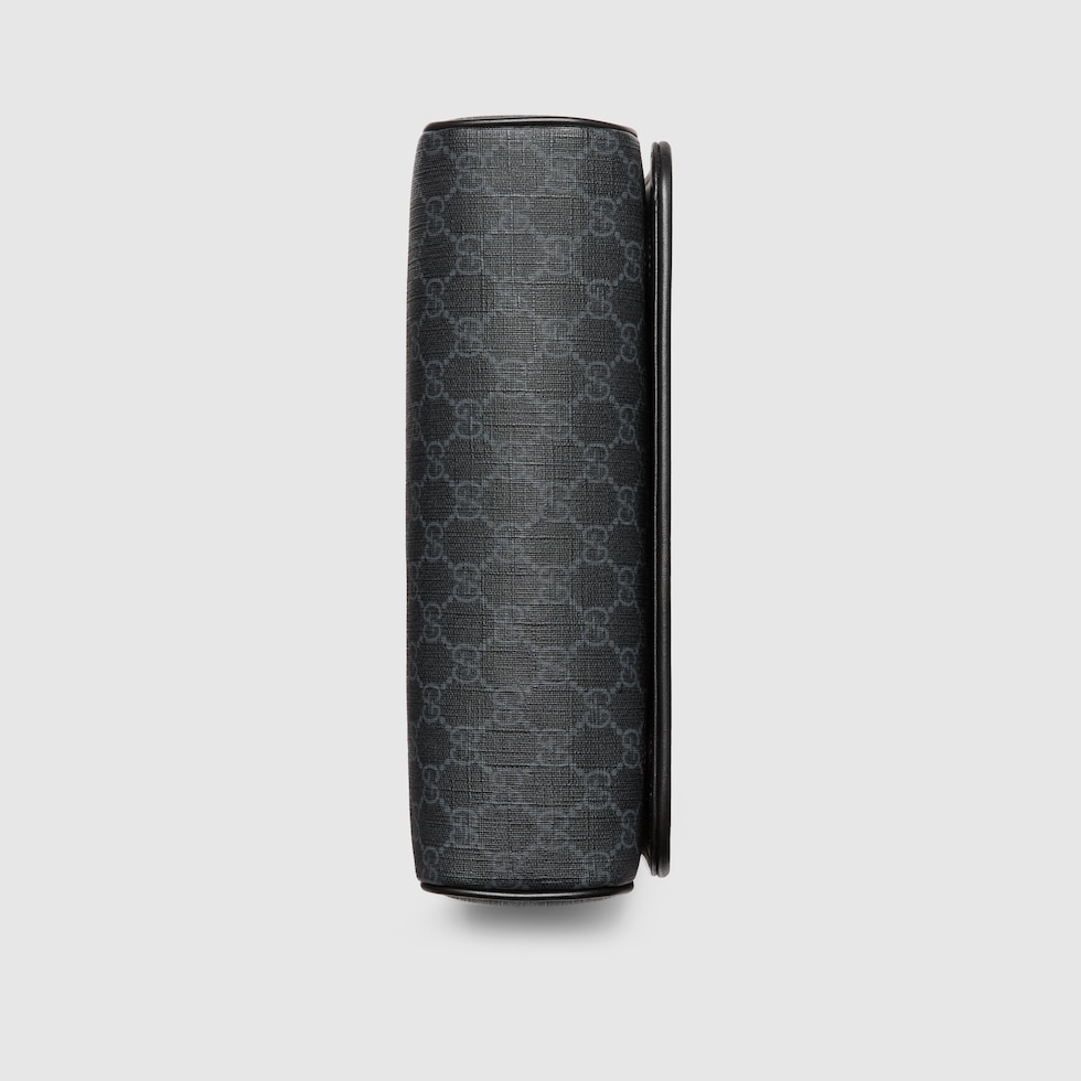 Gucci Black Matelassé Leather Marmont Messenger Bag