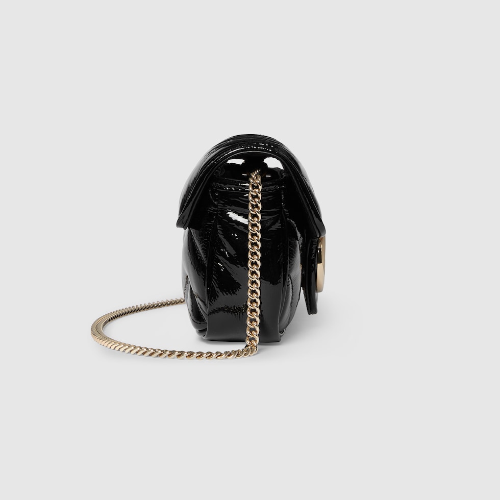 GG Marmont super mini bag in black patent leather GUCCI Canada