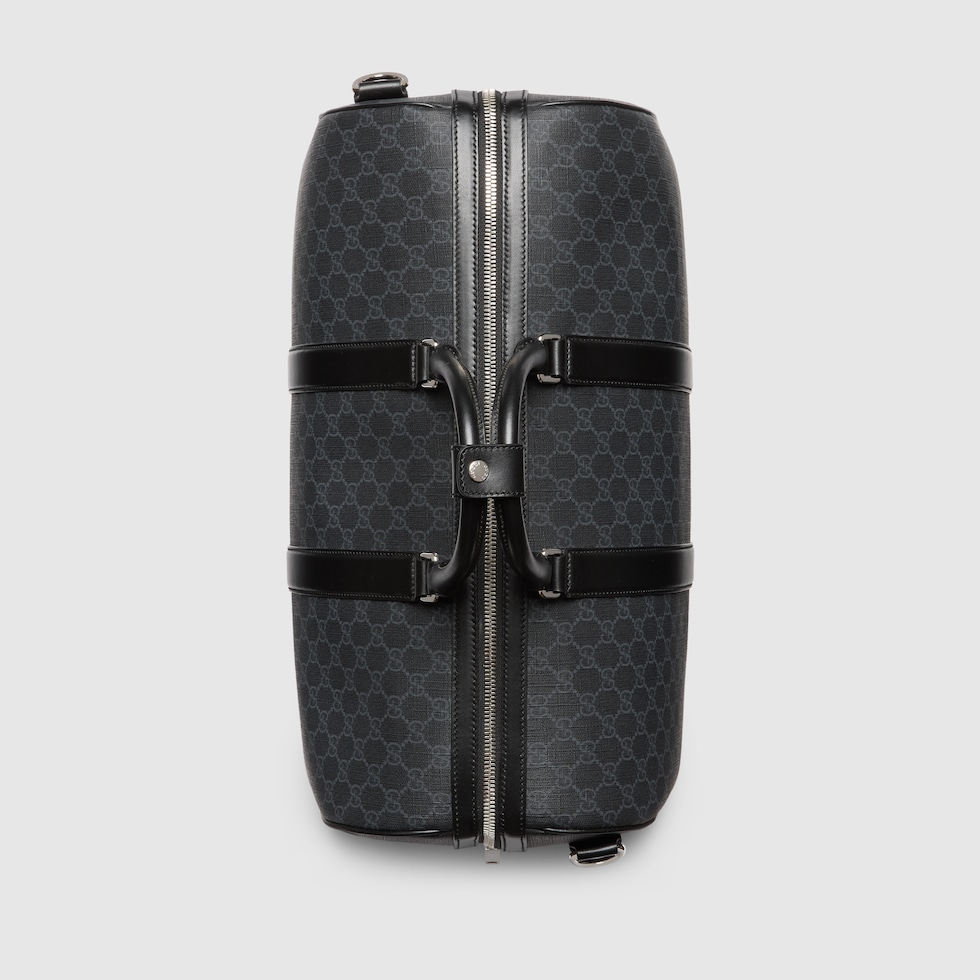 GG Black medium duffle bag in black GG Supreme | GUCCI® US