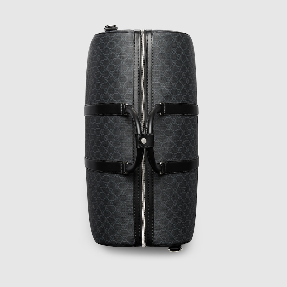 Large GG duffle bag in black GG Supreme | GUCCI® NL