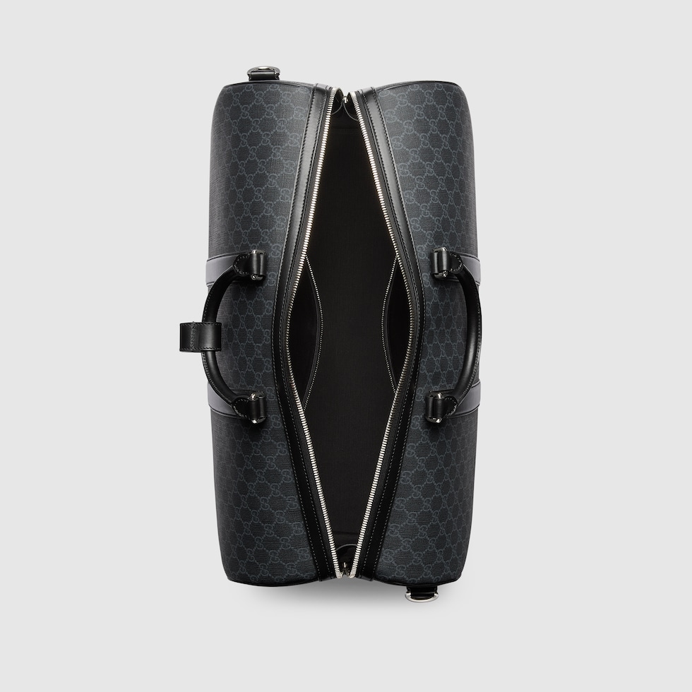 GG Black large duffle bag in black GG Supreme | GUCCI® TR