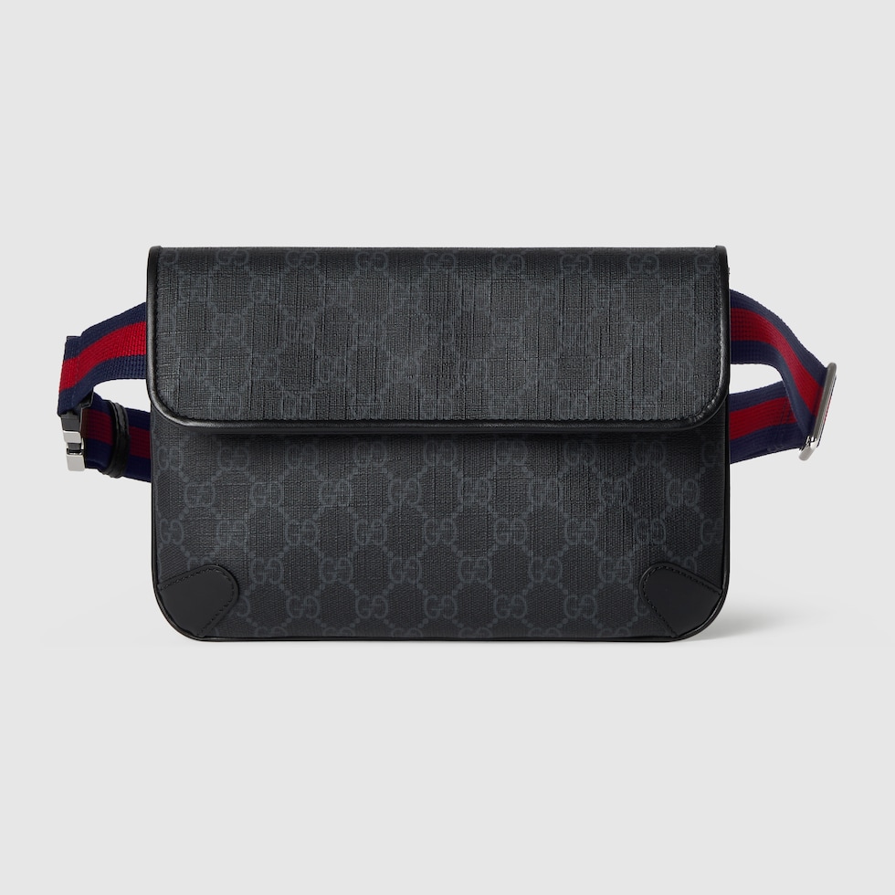 Sac ceinture GG en toile GG Supreme noire GUCCI FR