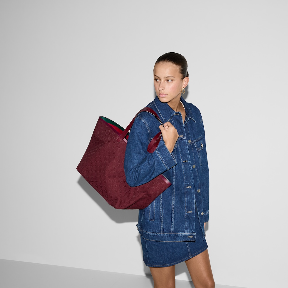 Gucci Totissima large tote bag in Rosso Ancora GG canvas