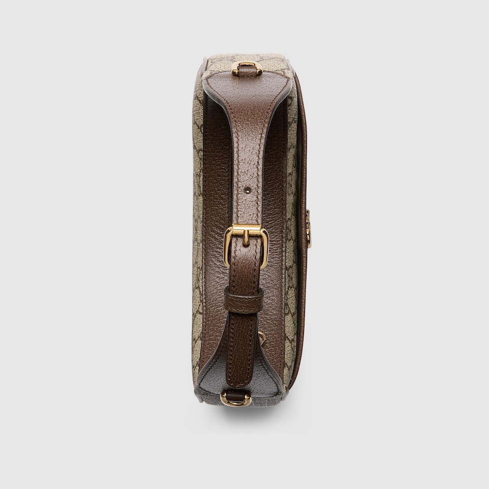 Ophidia small shoulder bag in beige and ebony GG Supreme Ophidia small shoulder bag in beige and ebony GG Supreme