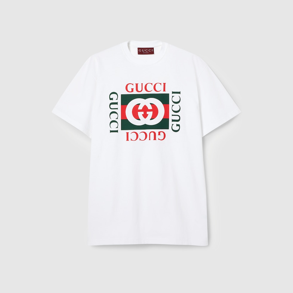 GUCCI ♪ コットンジャージー プリント Tシャツ 788093XJGL コットンジャージー プリント Tシャツホワイト | GUCCI公式