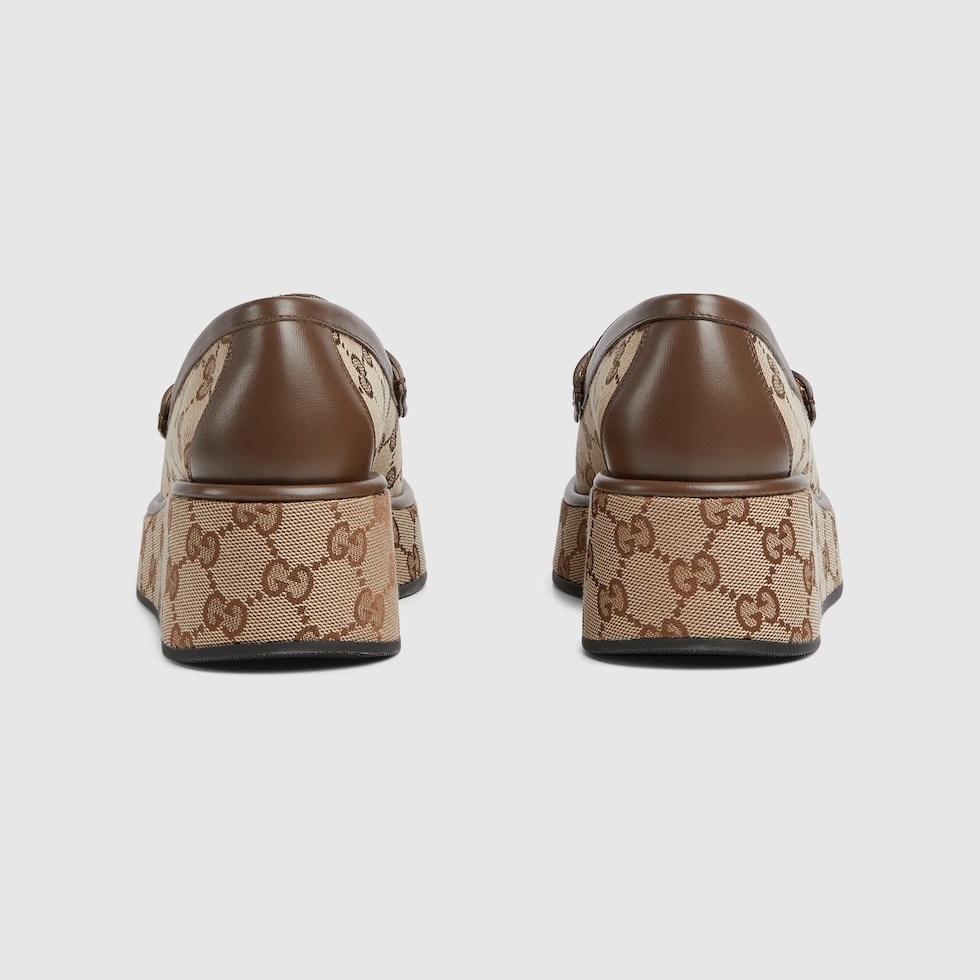 Gg canvas horsebit loafer deals