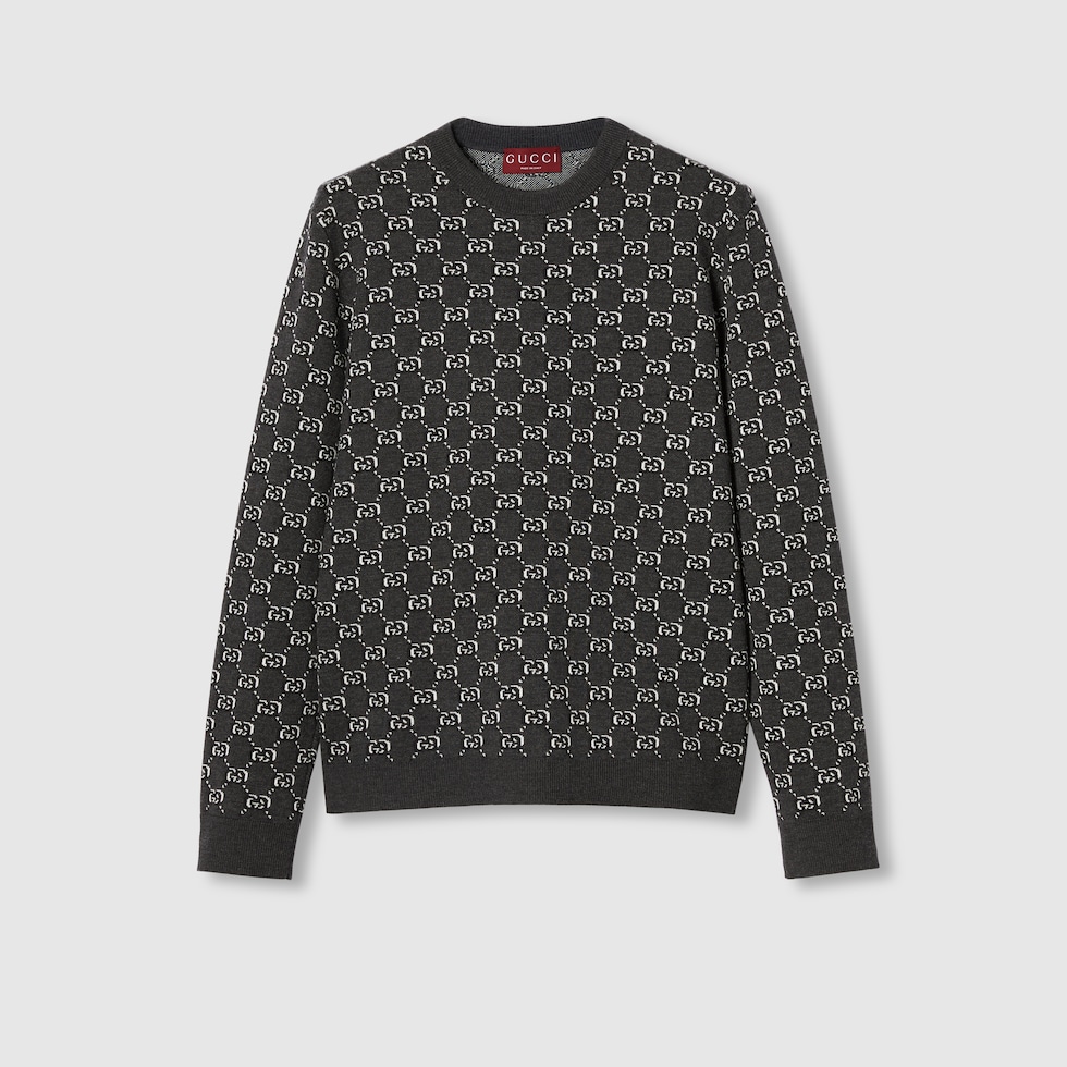 Gucci man wool gray store sweater