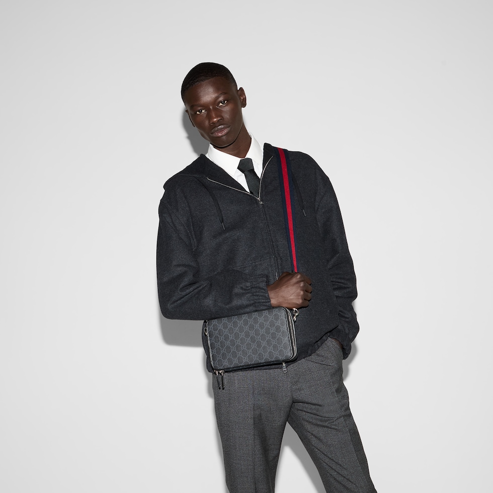 GG Black small shoulder bag in black GG Supreme | GUCCI® US GG Black small shoulder bag in black GG Supreme | GUCCI® US