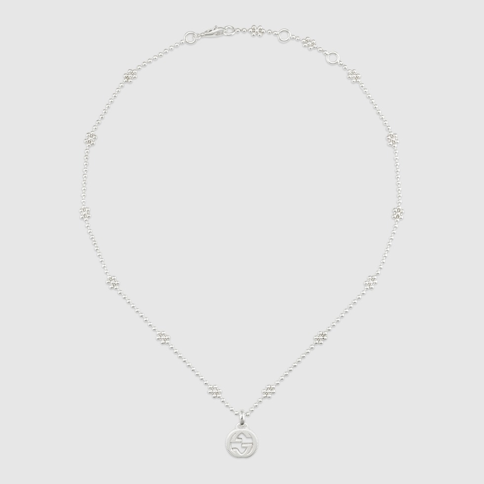 Gucci Interlocking pendant necklace in 925 sterling silver