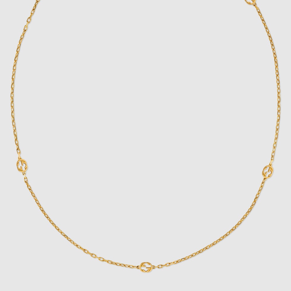 Interlocking G 18k Necklace In Yellow Gold | GUCCI® US