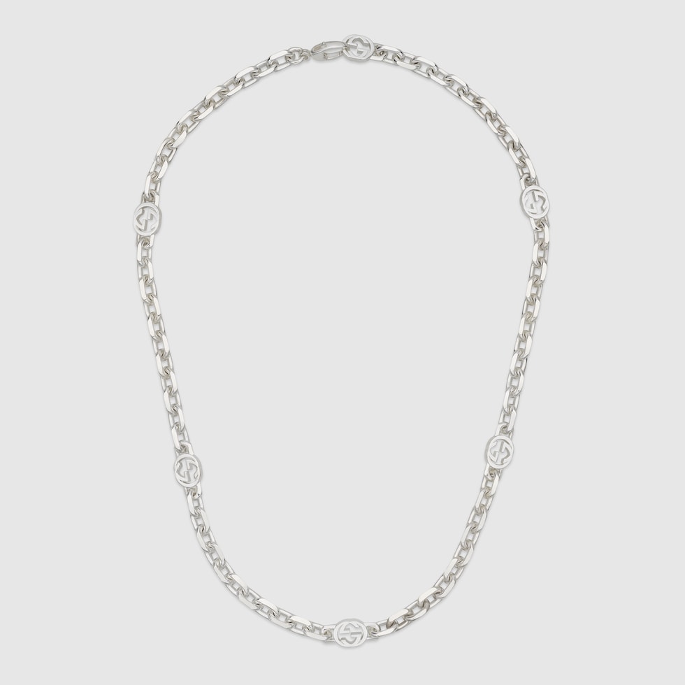 Gucci Interlocking chain necklace in 925 sterling silver