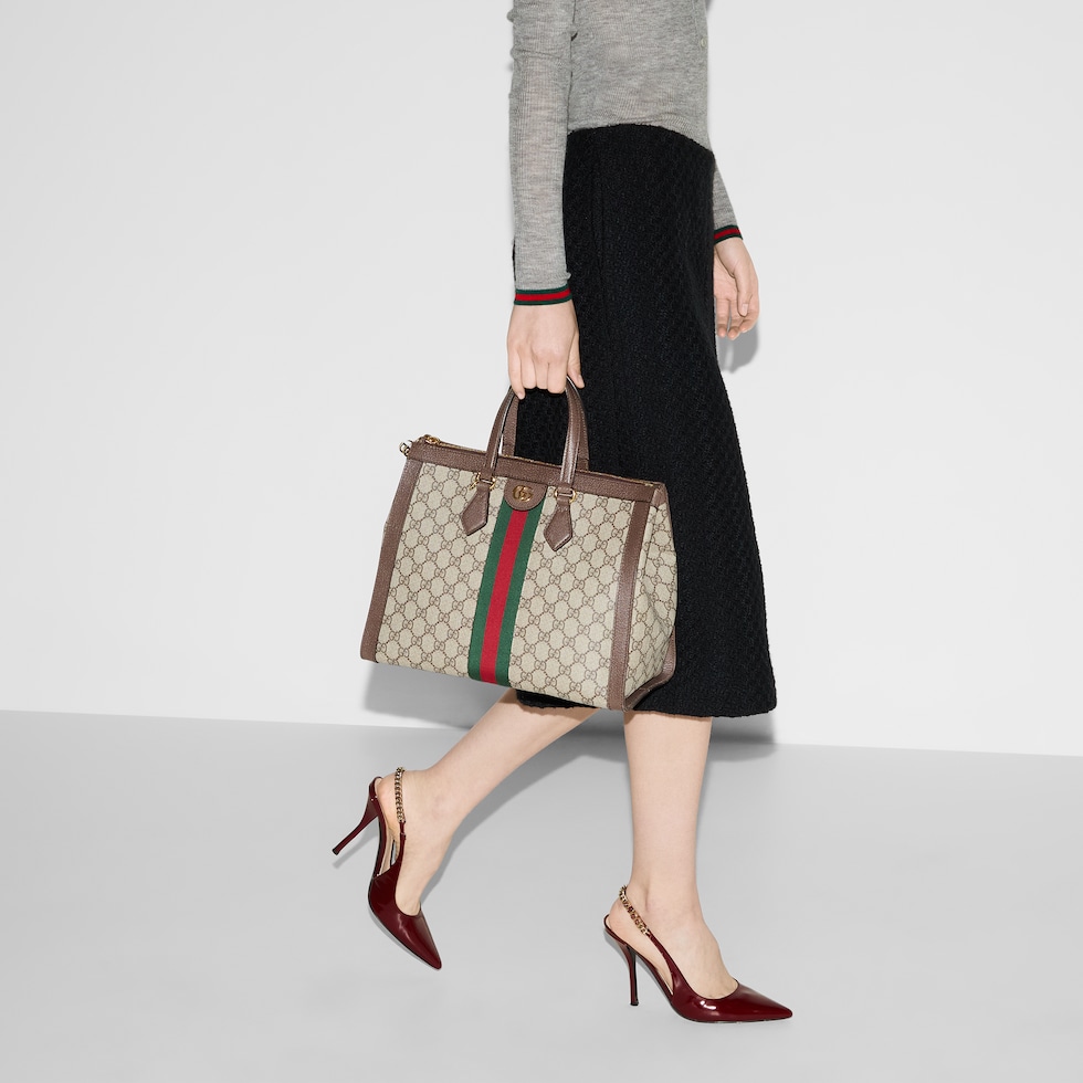 Bolsa mediana con asa superior Ophidia inGG Supreme GUCCI MX