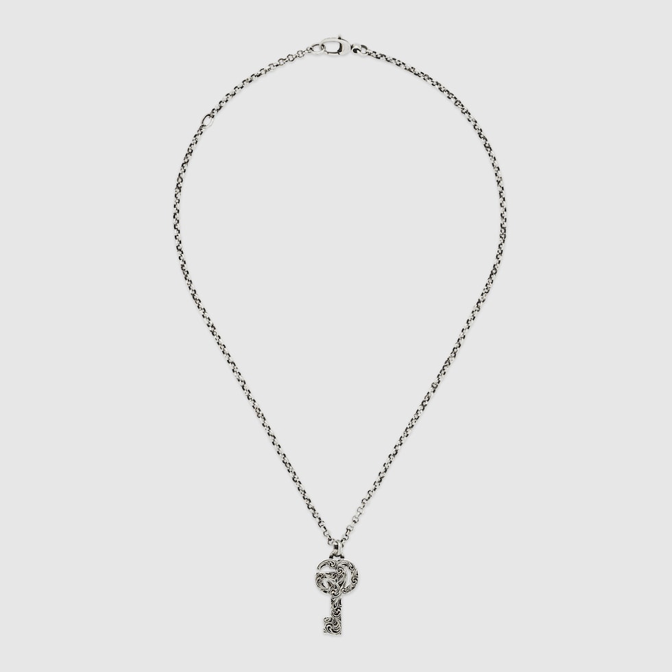 グッチ シルバージュエリーダブルG キー ネックレス | GUCCI® JP