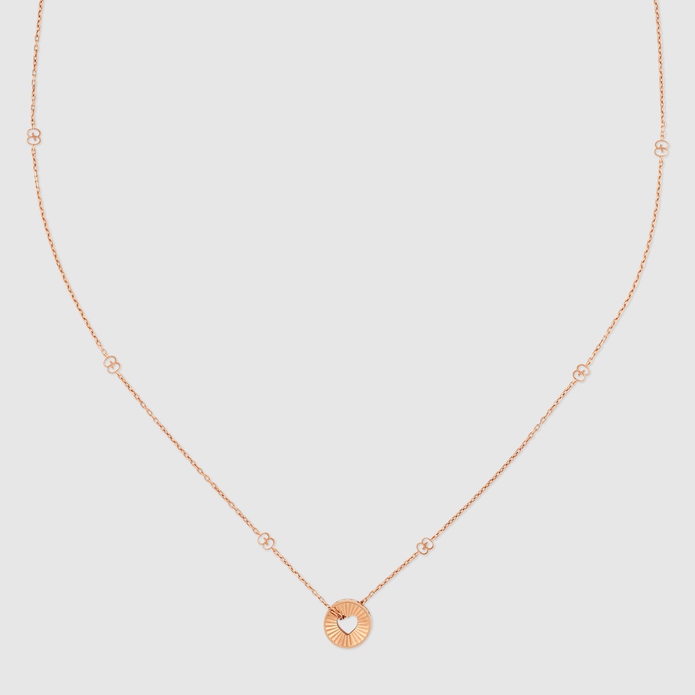【GUCCI】アイコン 18K ハートネックレス 関送無料 GUCCI】アイコン 18K ハートネックレス 関送無料