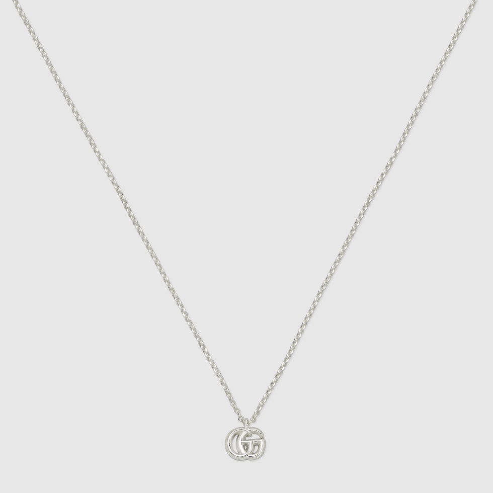 ネックレス・ペンダント GUCCI gg marmont necklace in silver with monogram GG Marmont necklace in 925 sterling silver | GUCCI® CA