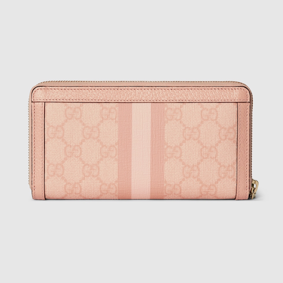 GUCCI ピンクダブルG ジップアラウンドウォレット GGマーモント