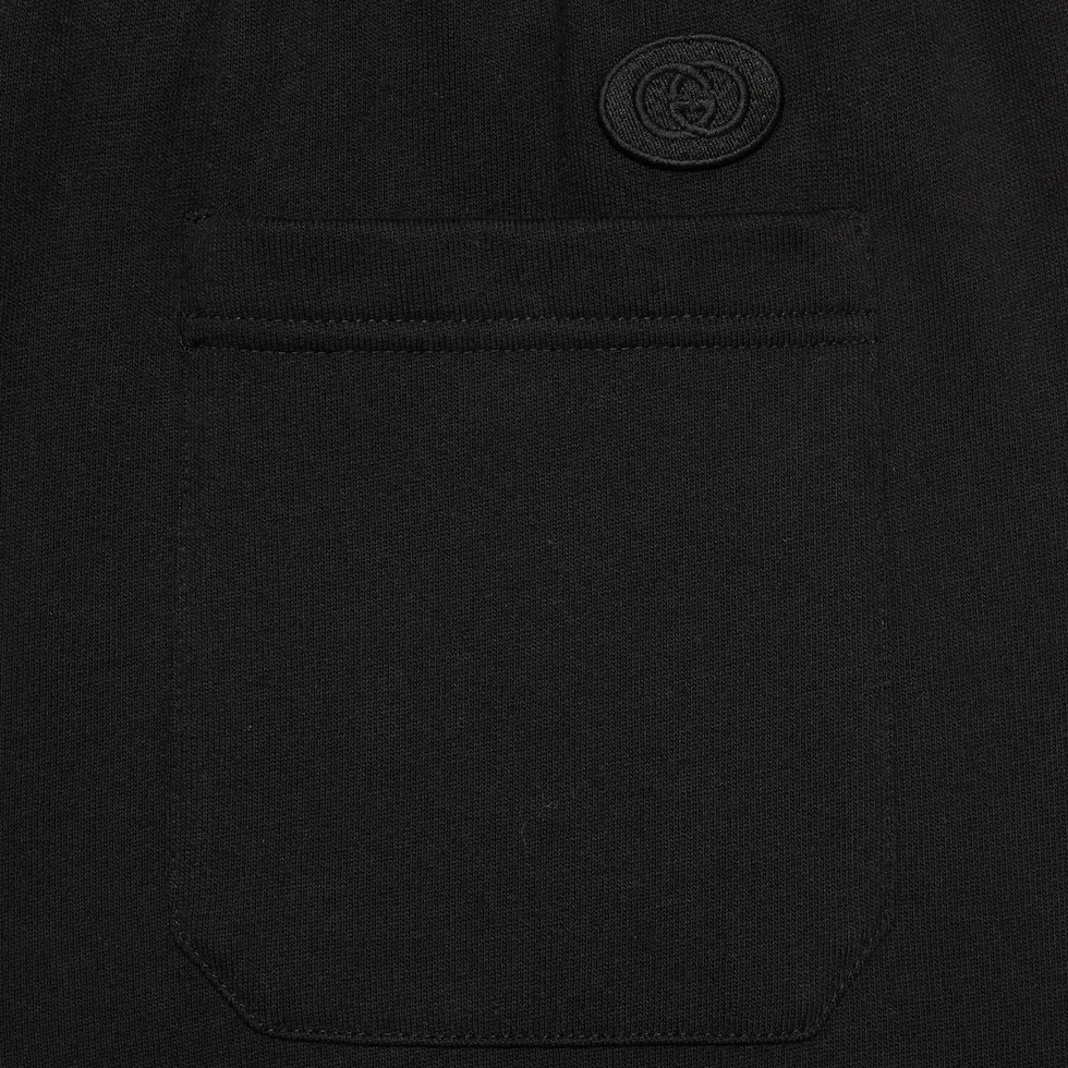 GG cotton viscose formal pant in black | GUCCI® US