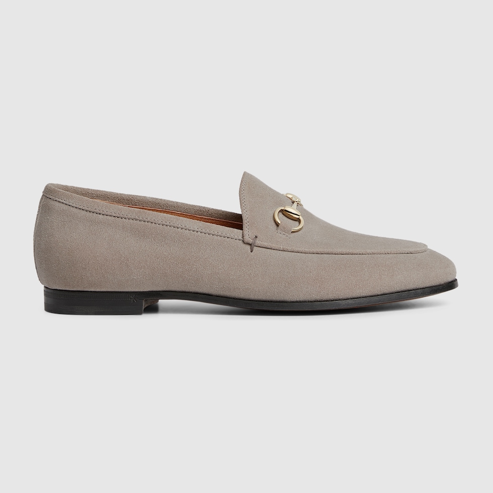Women s Gucci Jordaan loafer in dark beige suede GUCCI Canada