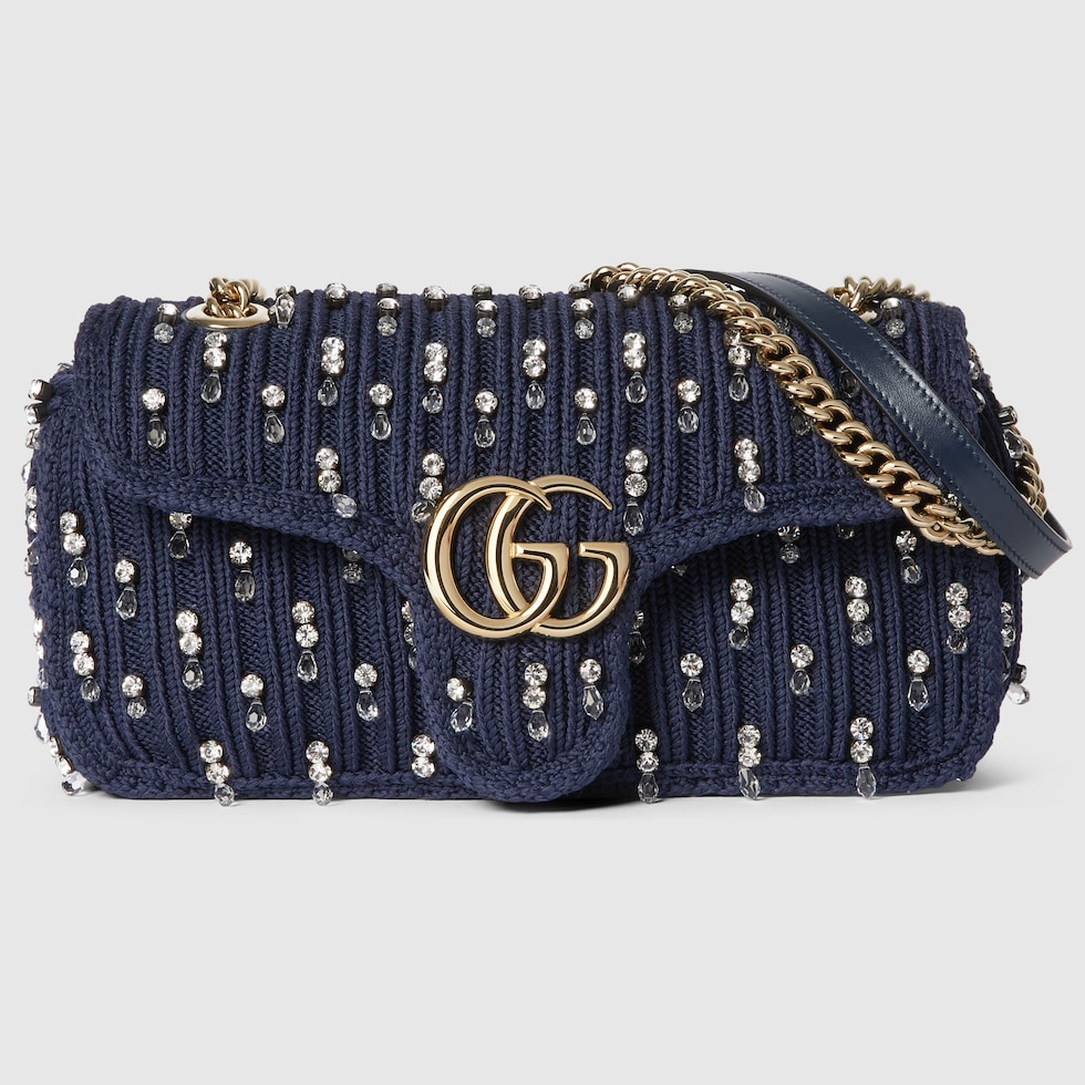 Gucci marmont denim bag on sale