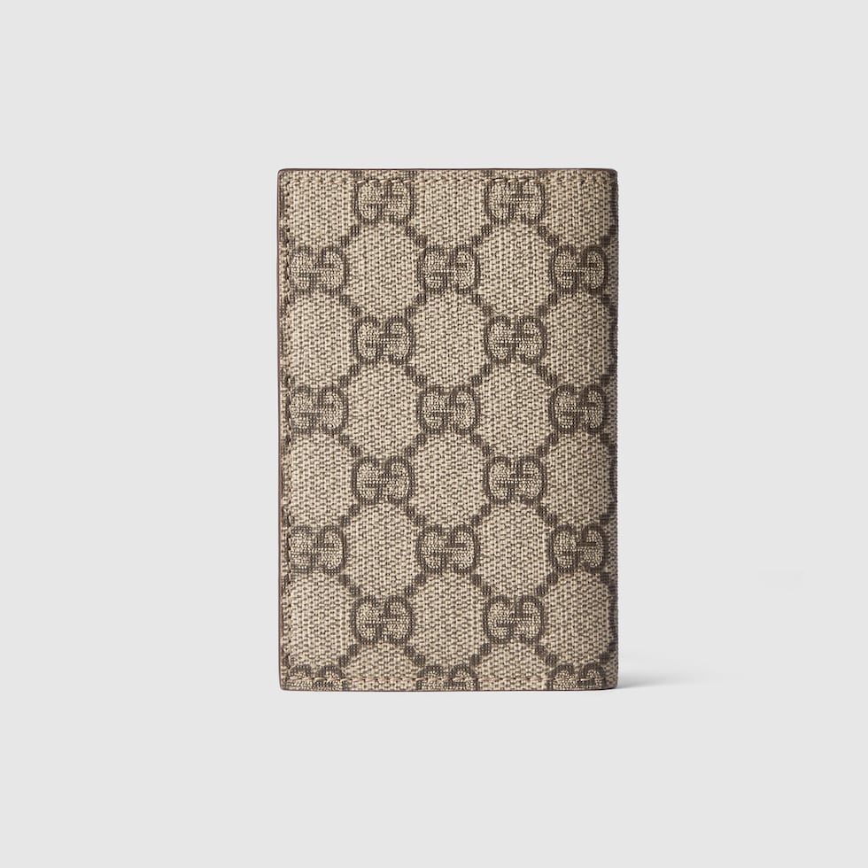 GG ディテール付き GG ロング カードケース ・ベージュ