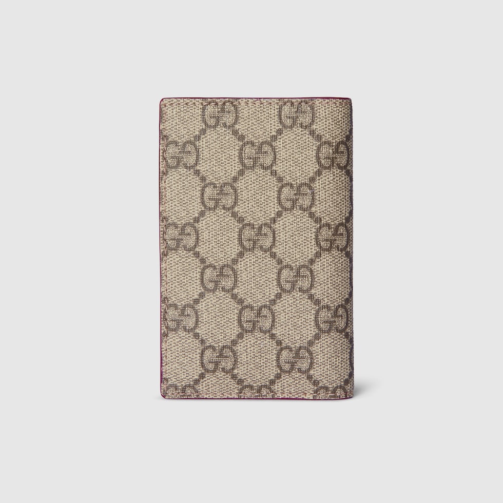 Längliches GG Kartenetui mit GG Detail in beige- und  