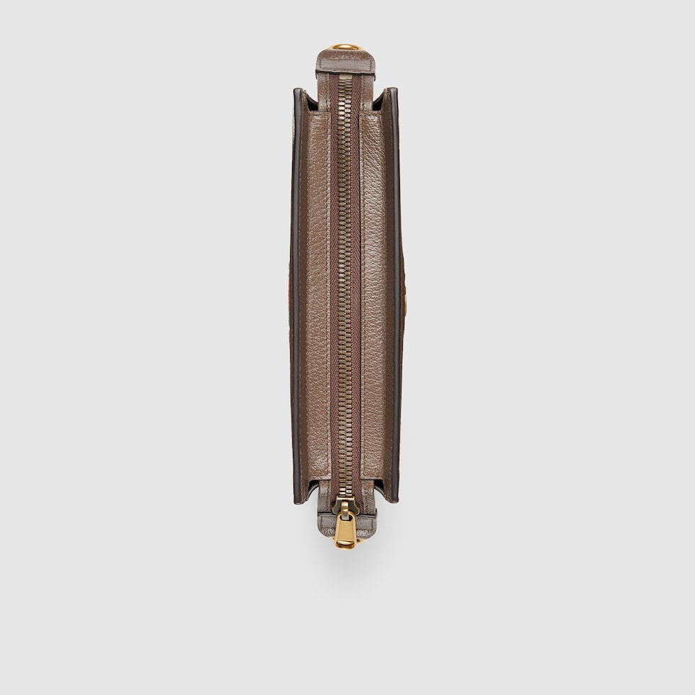 Ophidia small shoulder bag in beige and ebony Supreme