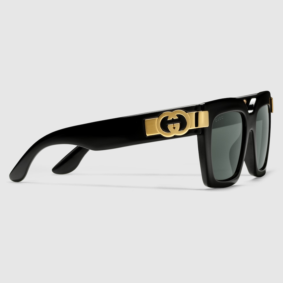 Cat eye sunglasses in black | GUCCI® US