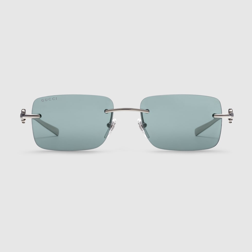 小物 Archive GUCCI square sunglasses silver Rectangular sunglasses in silver - Gucci | Mytheresa
