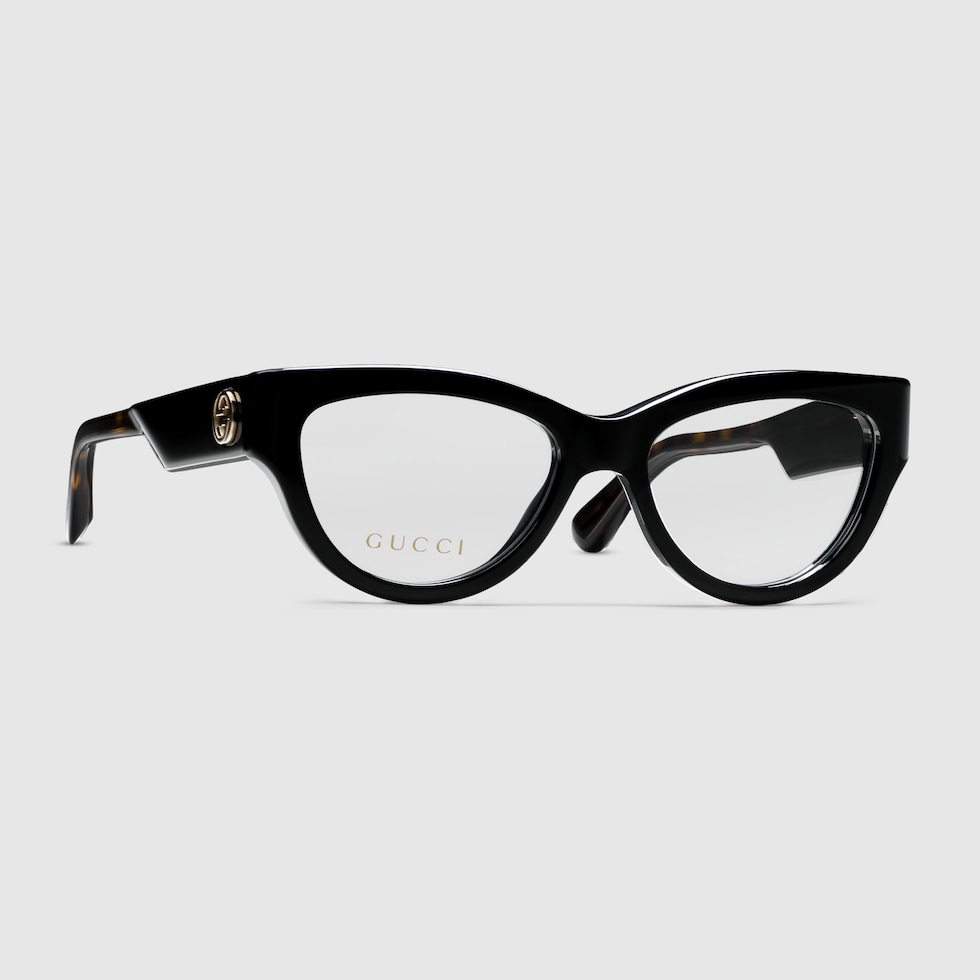 Cat eye optical frame in black GUCCI PL