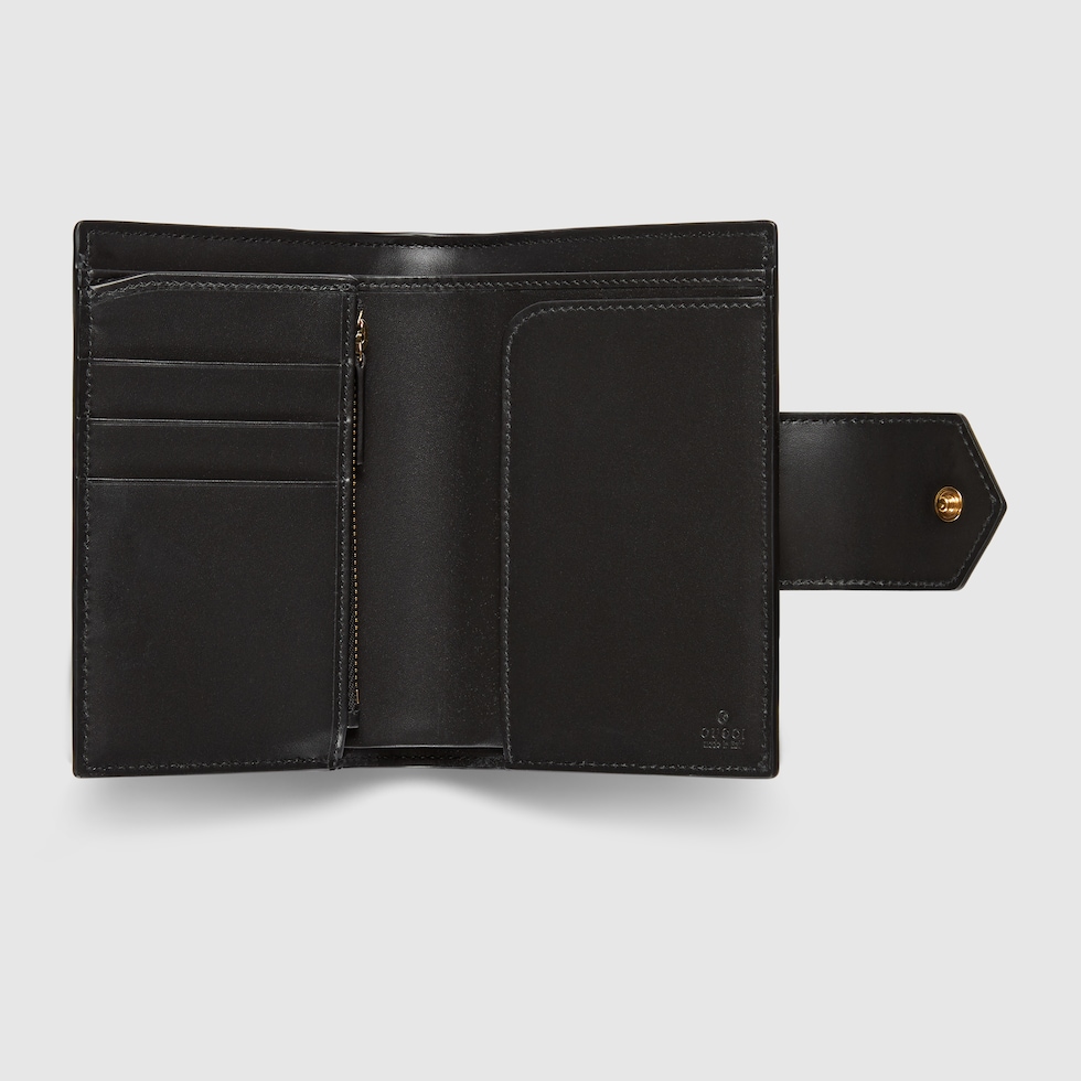GG passport case in black GG leather GUCCI SG