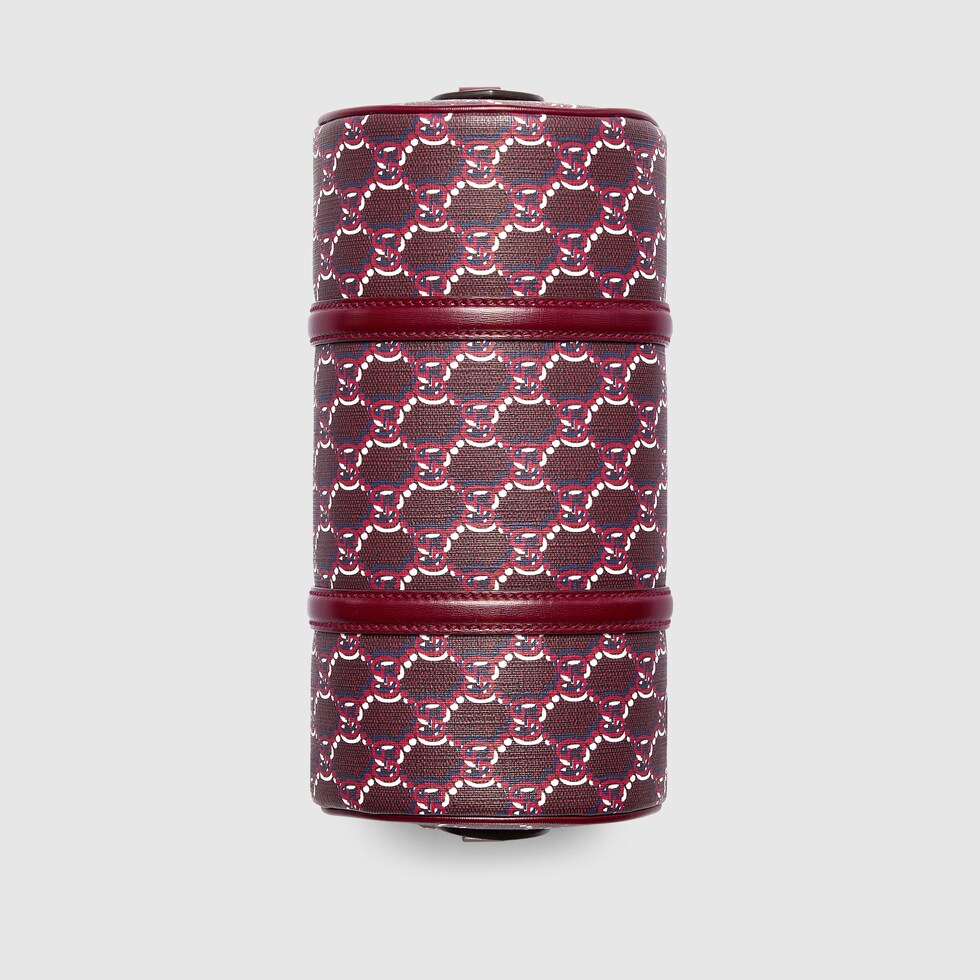Small shoulder bag with GG Shadow in Rosso Ancora canvas | GUCCI® US