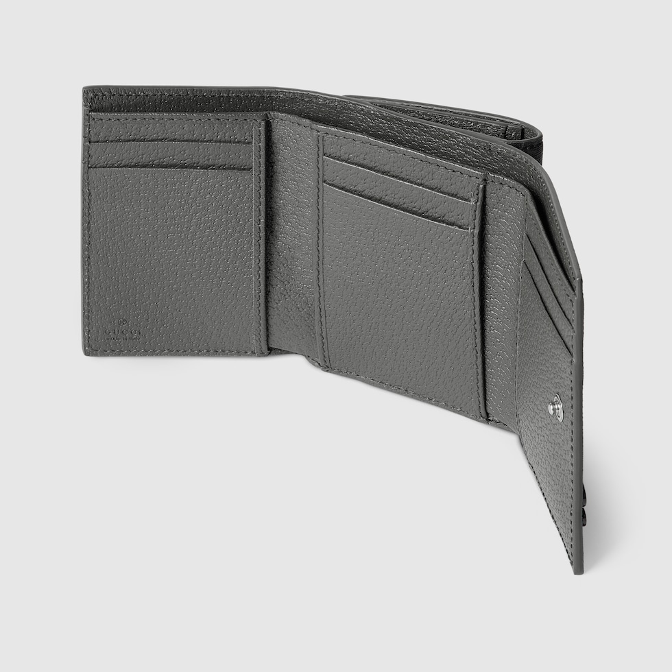 【新品未使用】Gucci GGディテール付き　三つ折りウォレット GG ディテール付き GG 三つ折りウォレット ・ブラック GG