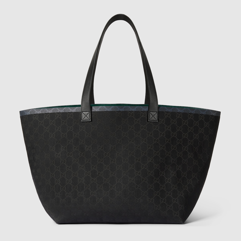 Gucci Totissima medium tote bag in black Original GG canvas | GUCCI® UK