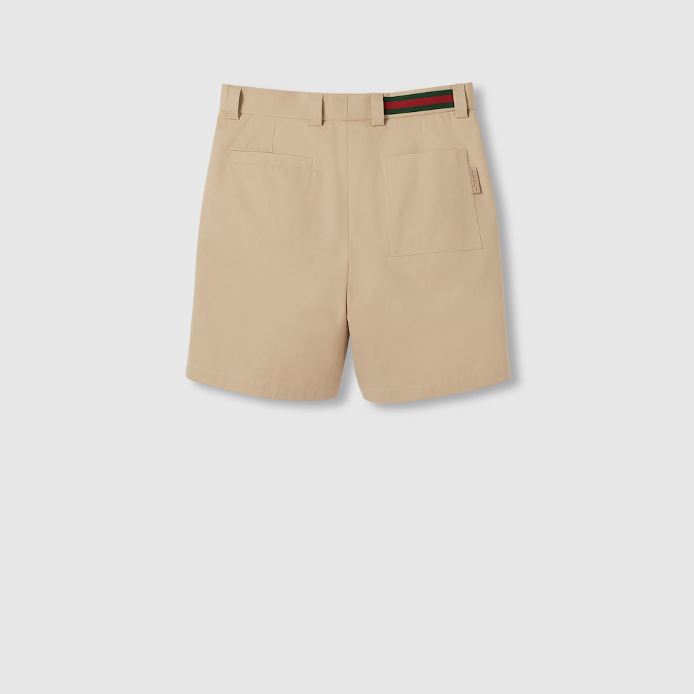 Cotton twill shorts men's clearance