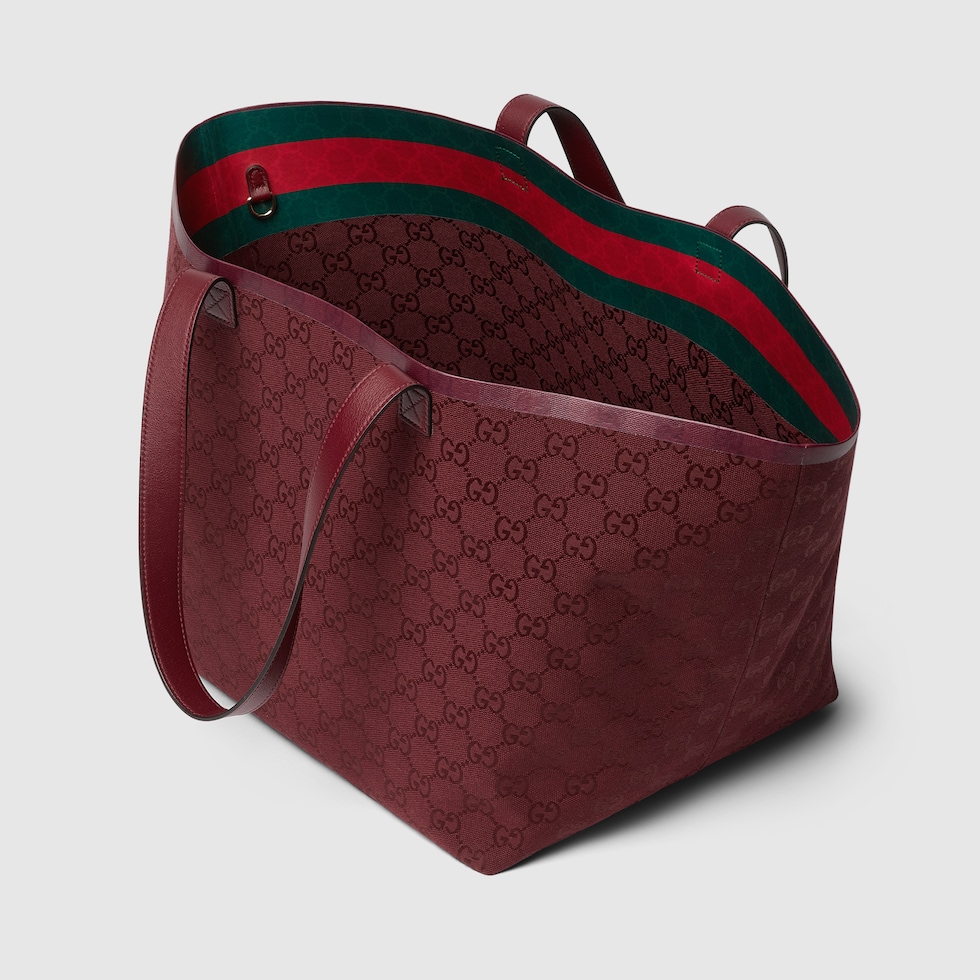 Gucci red canvas bag sale