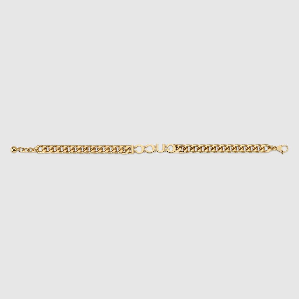 【GUCCI】GUCCI スクリプト チェーン ブレスレット 国内発送】GUCCI スクリプト チェーン ブレスレット