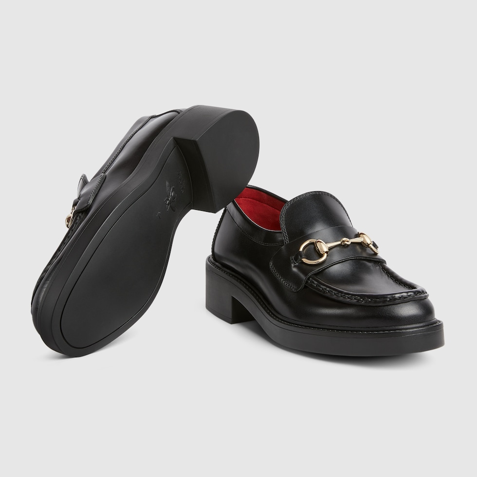 人気ブラドン with loafer Women's Horsebit US GUCCI® | leather black in 靴