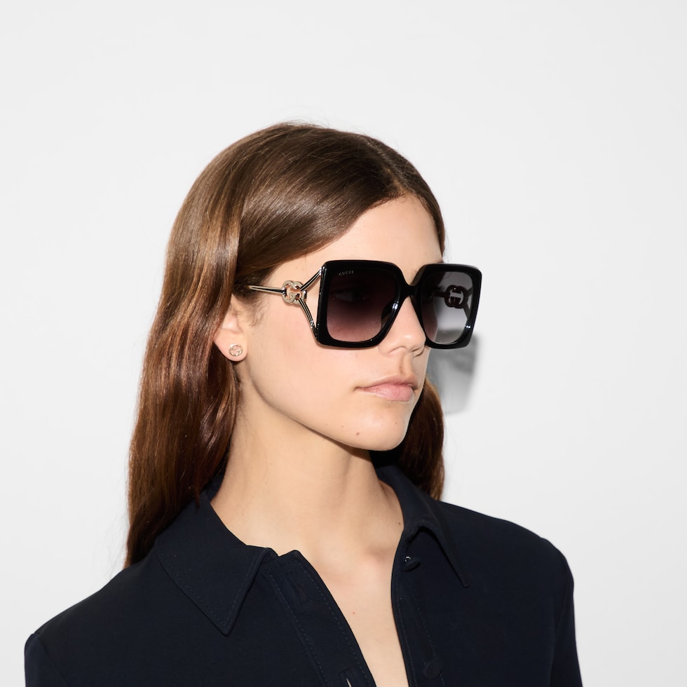 Gucci oversized square frame sunglasses discount