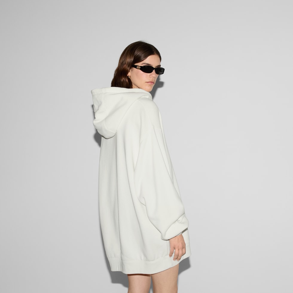 【送料&関税込】Gucci Oversize Sweatshirt GUCCI Cream Distressed Sweatshirt/Hoodie Large | eBay