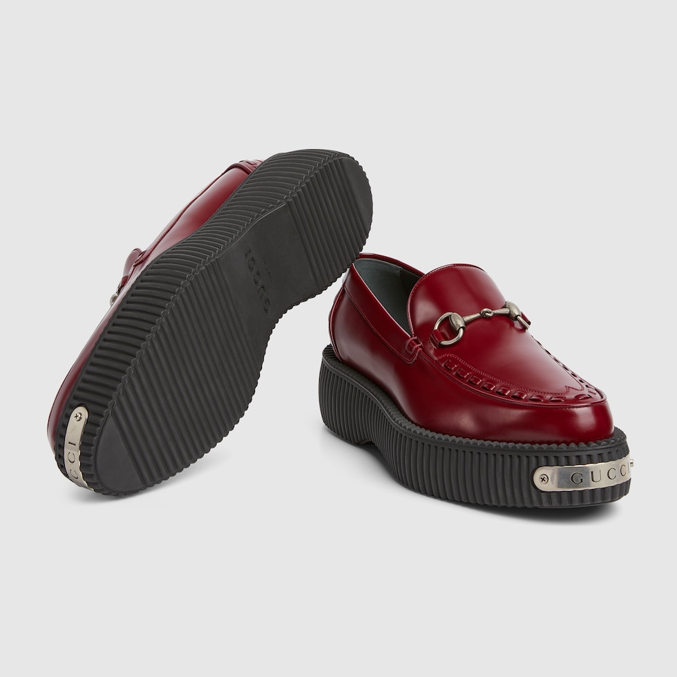 Red gucci shoes for men discount